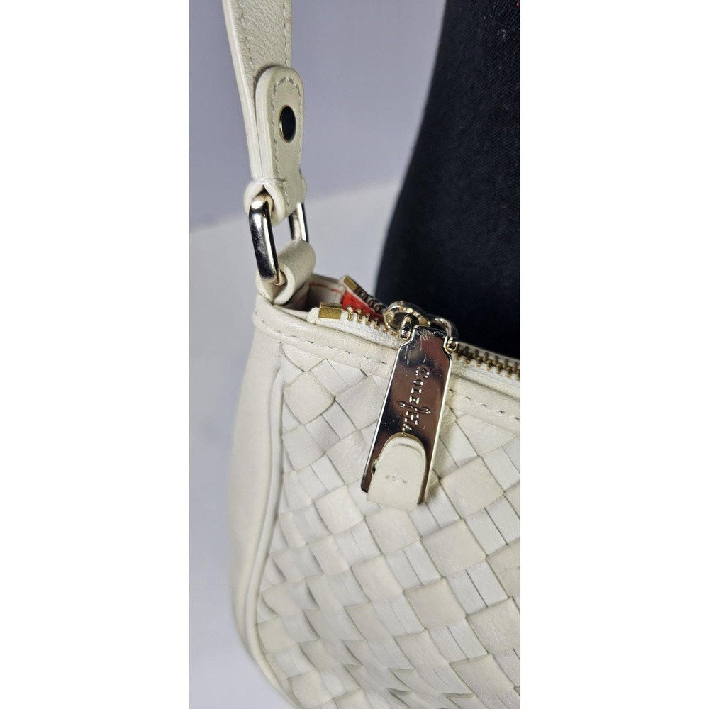 Cole Haan Ivory Woven Leather Crossbody Bag - Picture 4 of 9